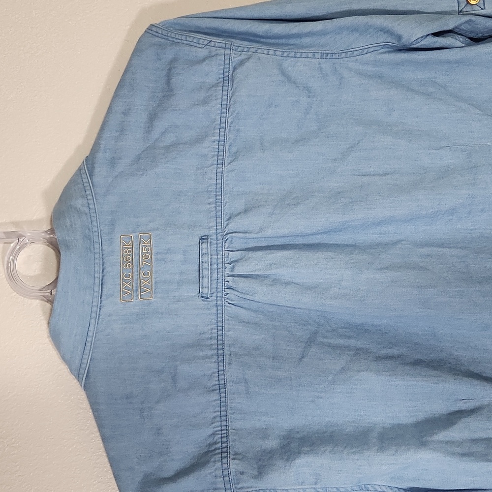 Land Rover Women's Denim Button Up Shirt Size 14 - Picture 12 of 15